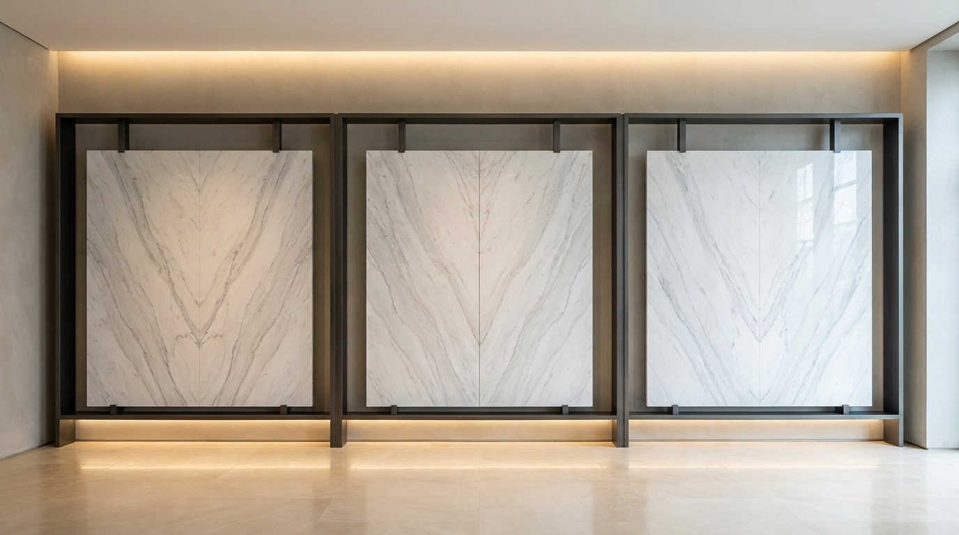 Premium marble character presented for project review