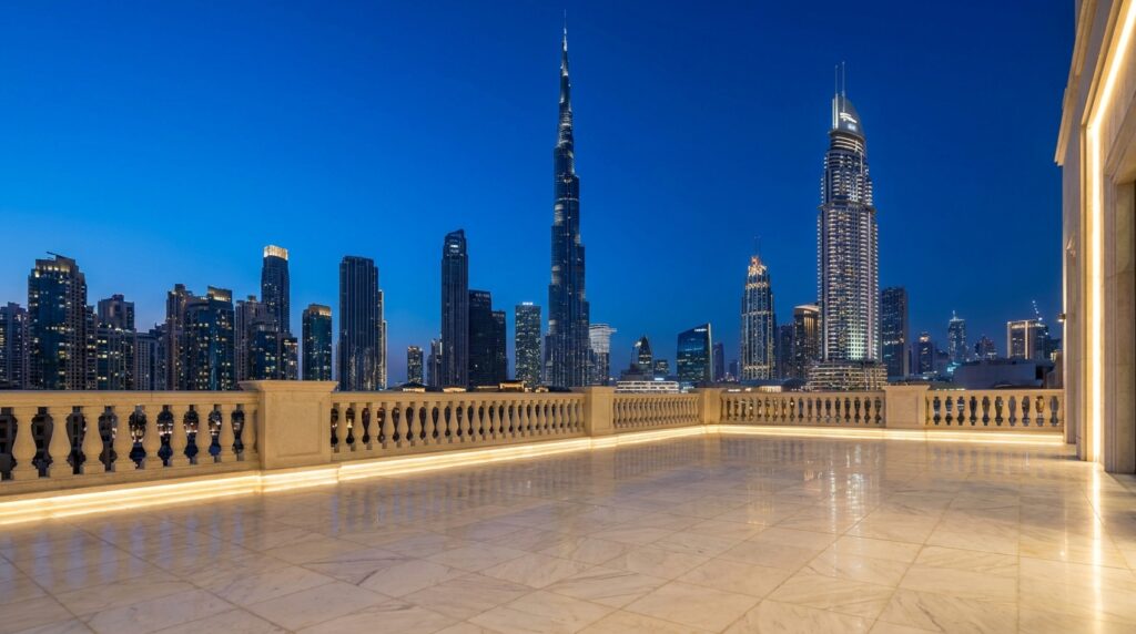 United Arab Emirates architectural concept visualization